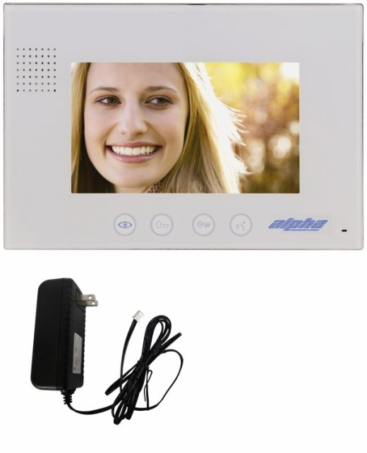 7" Wh Add-On Video Monitor+P/S