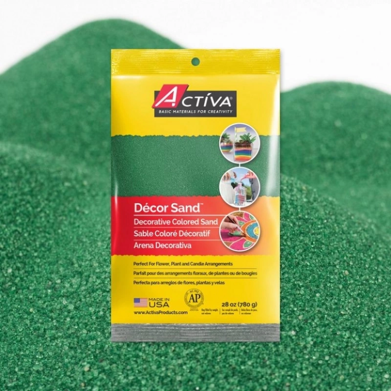déCor Sand™ Decorative Colored Sand, Forest Green, 28 Oz (780 G) Bag