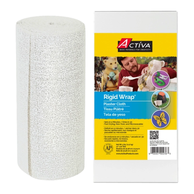 Rigid Wrap Plaster Cloth (4X) 12-In X 50-Ft (20 Lb) Rolls