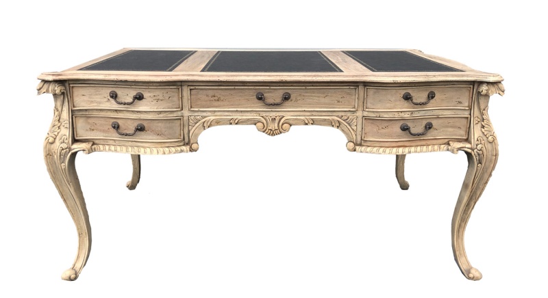 Natural Mahognay Large Chippendale Writing Desk