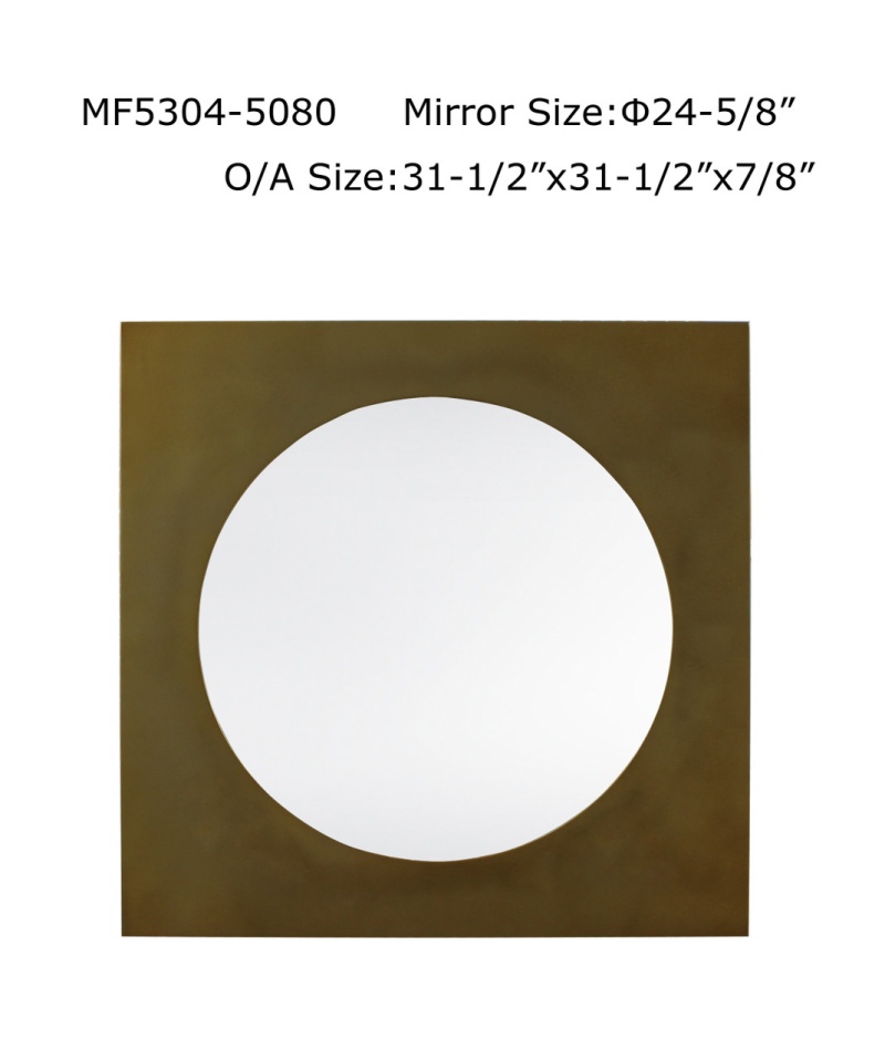 Minimalist Square Mirror Copper