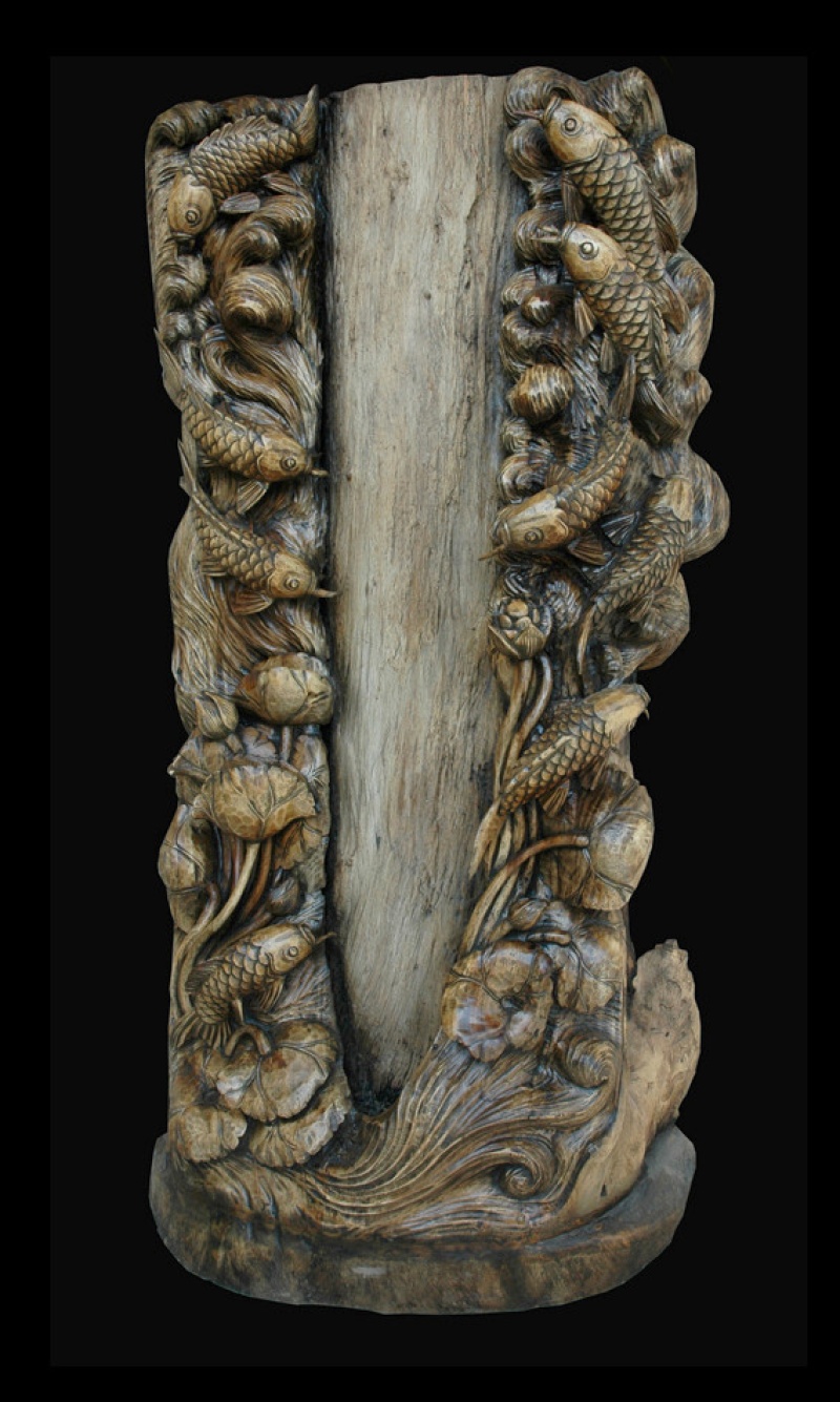 Standing Fish Sculpture