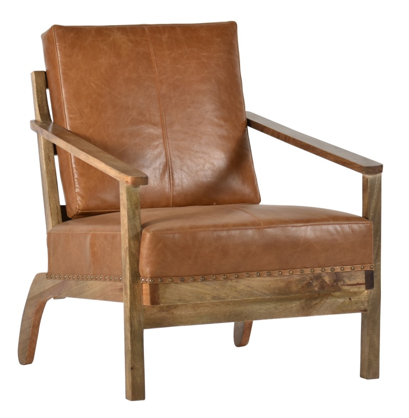 Mountain Tannery Leather Lucca Adirondack Chair 30 Inch
