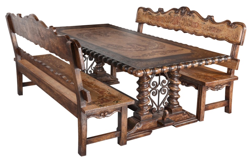 Belruse Bench Dining Table Set Of 3 (Kit)