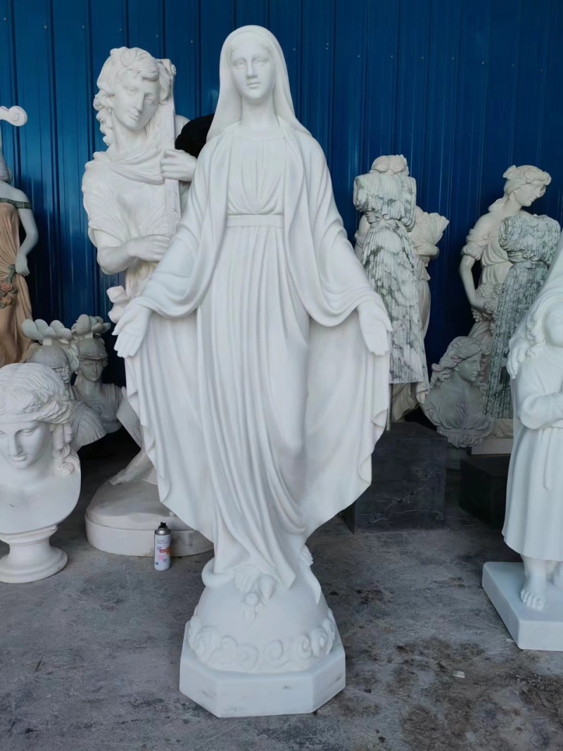 Special Order Marble Blessed Mother 5Ft Statue