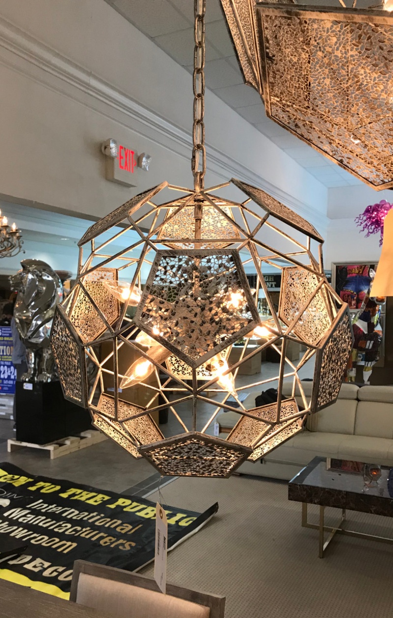 Silver Hermisphere 9 Light