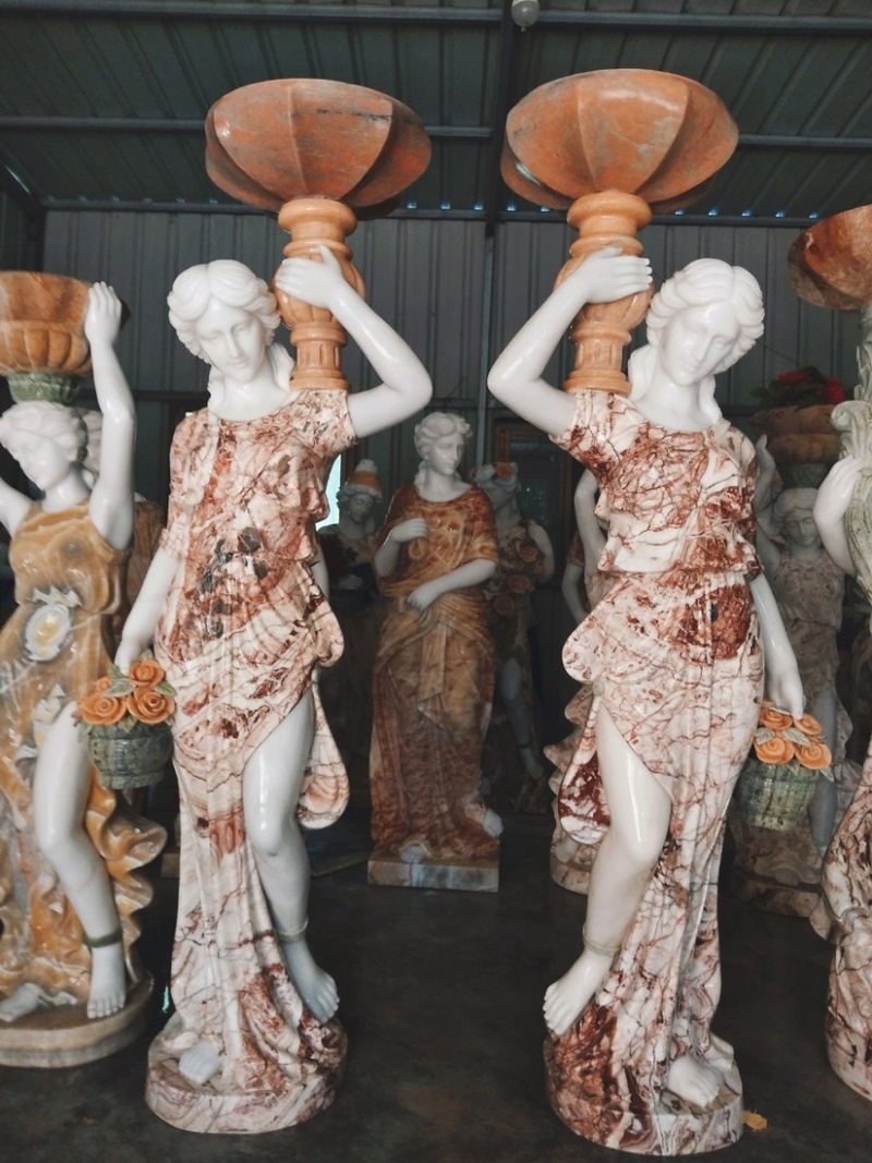 Pair Of Marble Of Statues