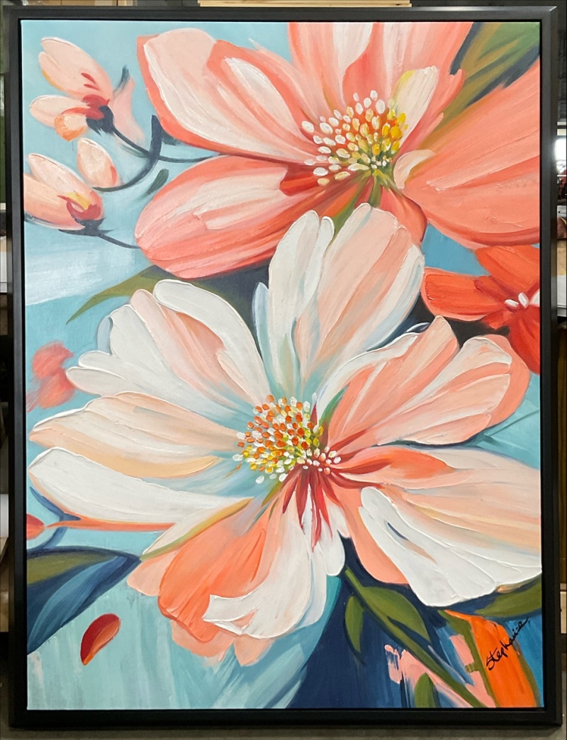 Framed Coral Petals