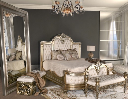 The Platine Maison Royal Bed Hand Carved Mahogany