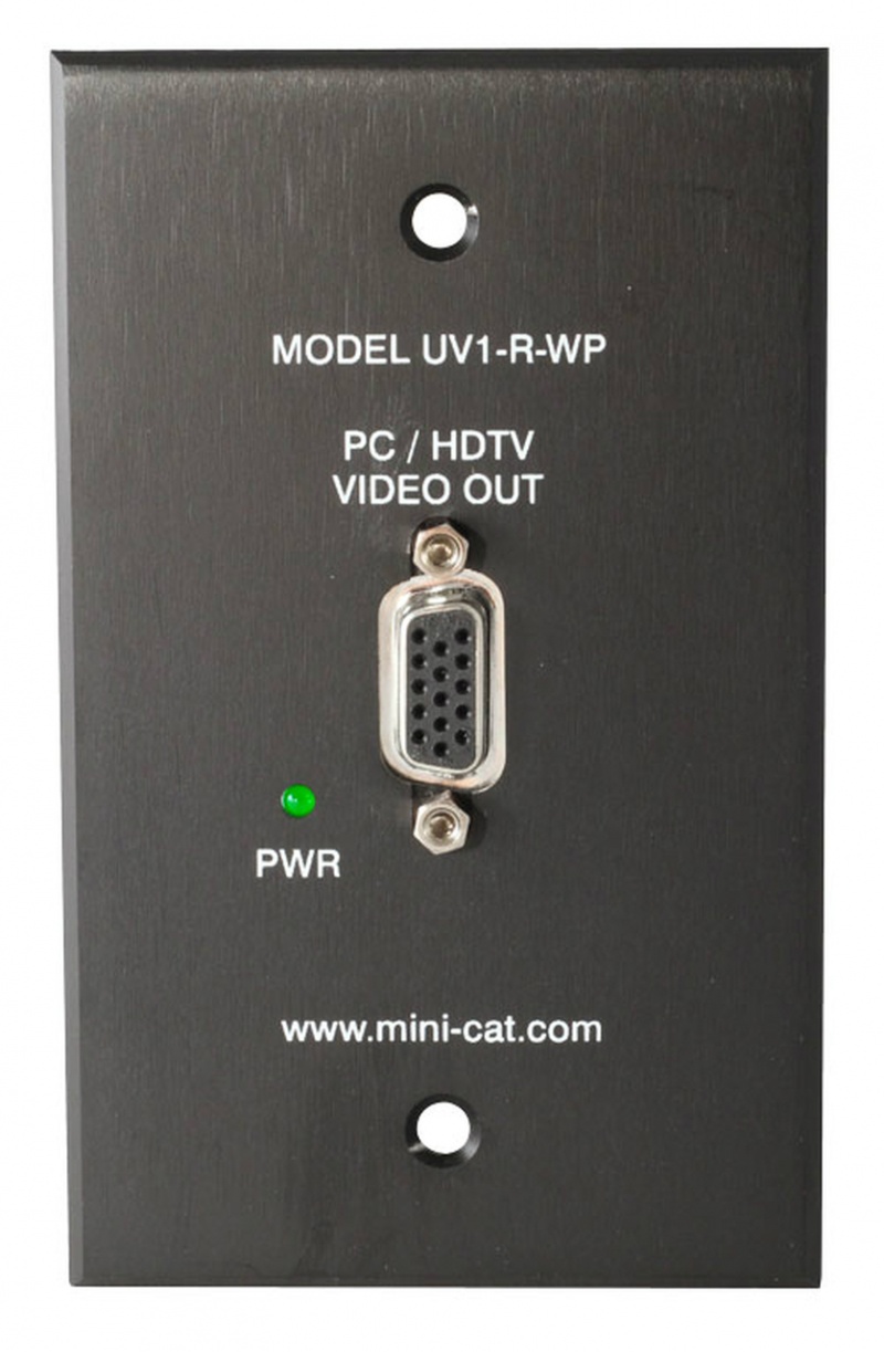 Hall Research Video Over Utp Receiver Wallplate (Receiver)