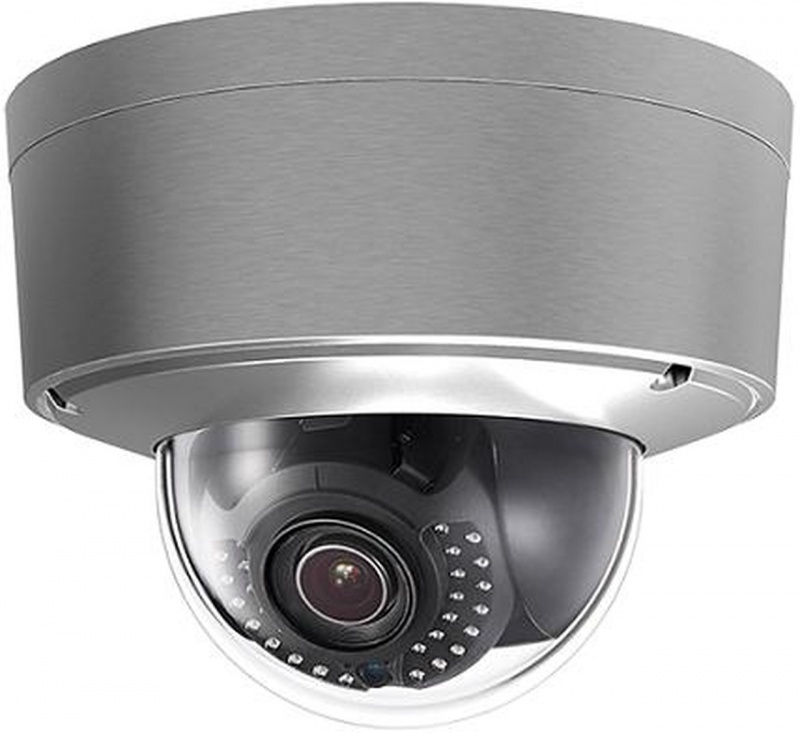 Hikvision Outdoor Stainless Steel Ip Dome, 2Mp, 2.8-12Mm, Darkfighter, Stainless, Ip67, Heater,Hipoe/24Vac/12Vdc, 16W