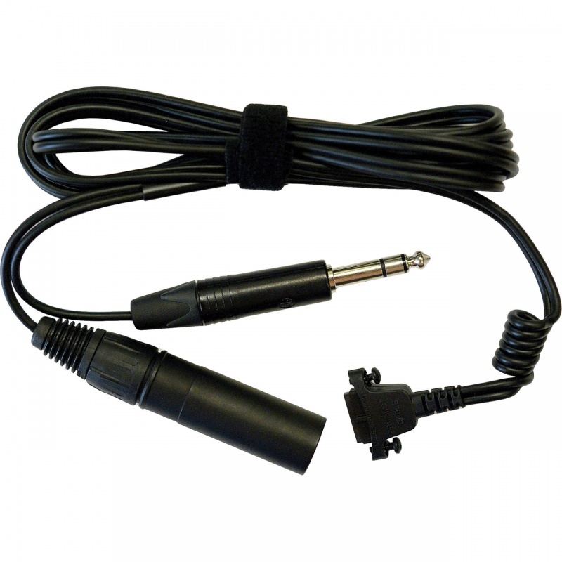 Sennheiser Straight Copper Cable Reinforced With Kevlar® For Improved Durability With Short Coiled Part For Minimum Structure Born Noise, Xlr-3 Connector And 1/4" Jack Plug, 2 M