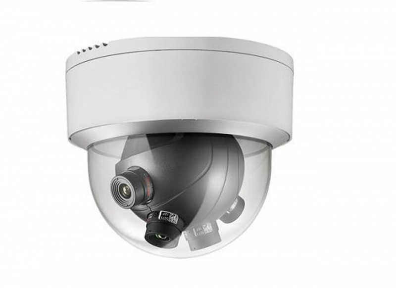 Hikvision Outdoor Dome, Darkfighter, 8Mp, 180 Degree Multi-Imager (4X2mp), H.264, Day/Night, Dwdr, Ip66, Heater, Poe, 24Vac/12Vdc