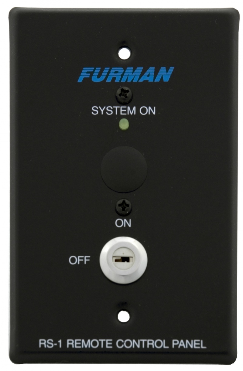 Furman System Control Panel, Maintained Key Switch, Limit One Per System