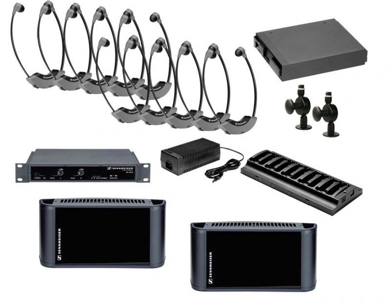 Sennheiser 2.3 Mhz Infrared System Package To Cover 8,000 Sq Ft In Single Channel Mode