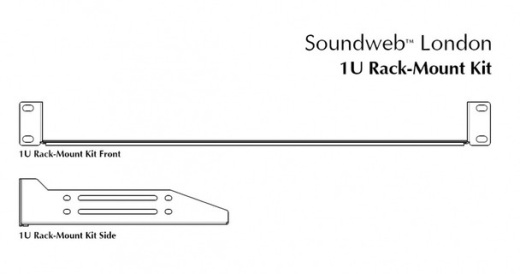 BSS Audio 1U Rack-Mount Kit for BLU-BIB/BLU-BOB Devices