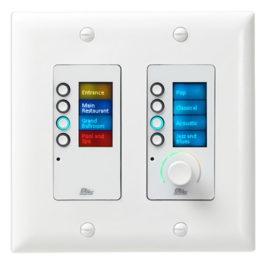 BSS Audio Ethernet Controller with 8 Buttons and Volume (White - US)
