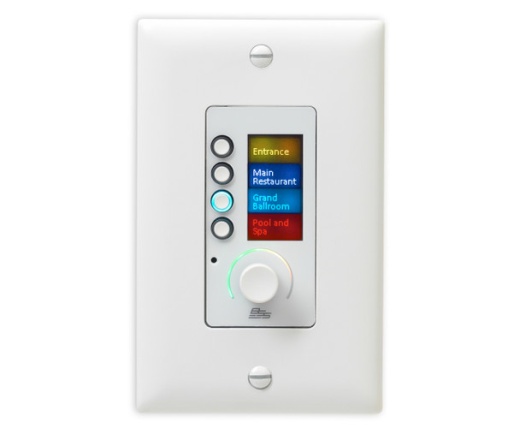BSS Audio Ethernet Controller With 4 Buttons And Volume (White - US)