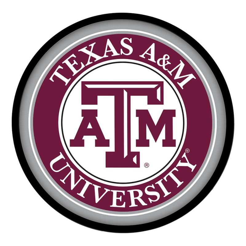 Texas A&M Aggies: Modern Disc Wall Sign