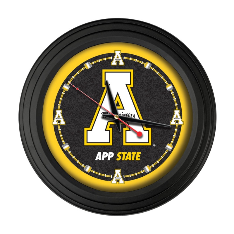 Appalachian State University 15" Traditional Wall Clock By Holland Bar Stool Co