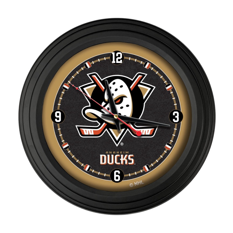 Anaheim Ducks 15" Traditional Wall Clock By Holland Bar Stool Co