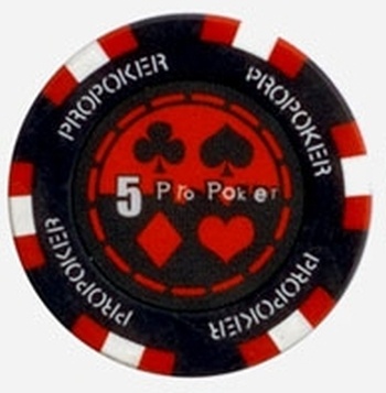 Pro Poker Clay Poker Chips 13.5G Sold By The Roll - $5