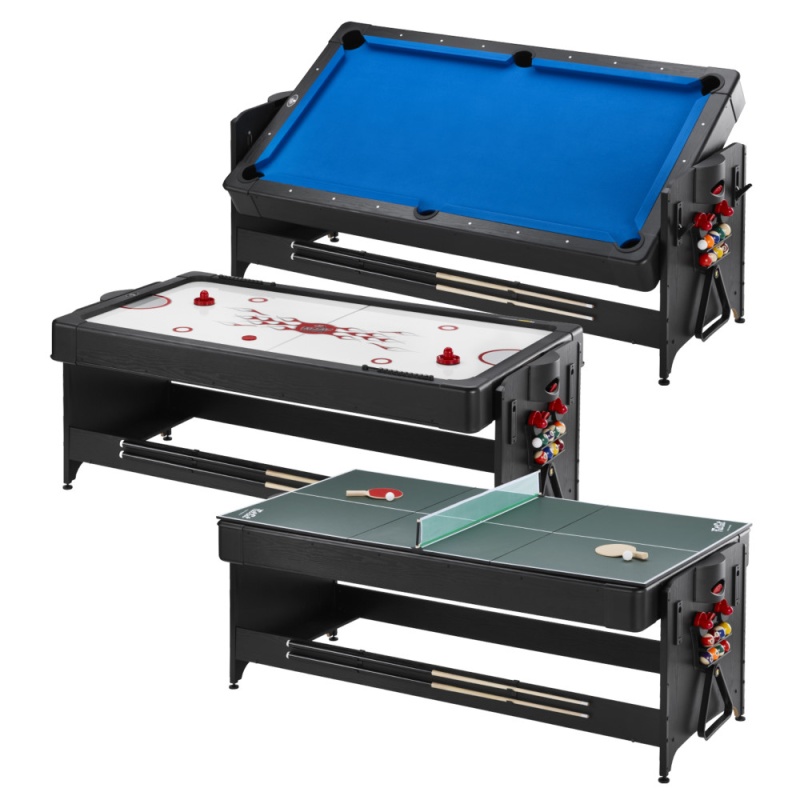 Fat Cat Original 3-In-1 7' Pockey Multi-Game Table Blue