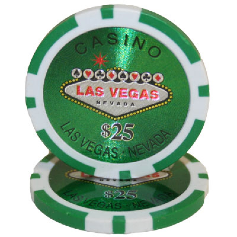 Las Vegas 14G $25 Roll Of 25Pcs