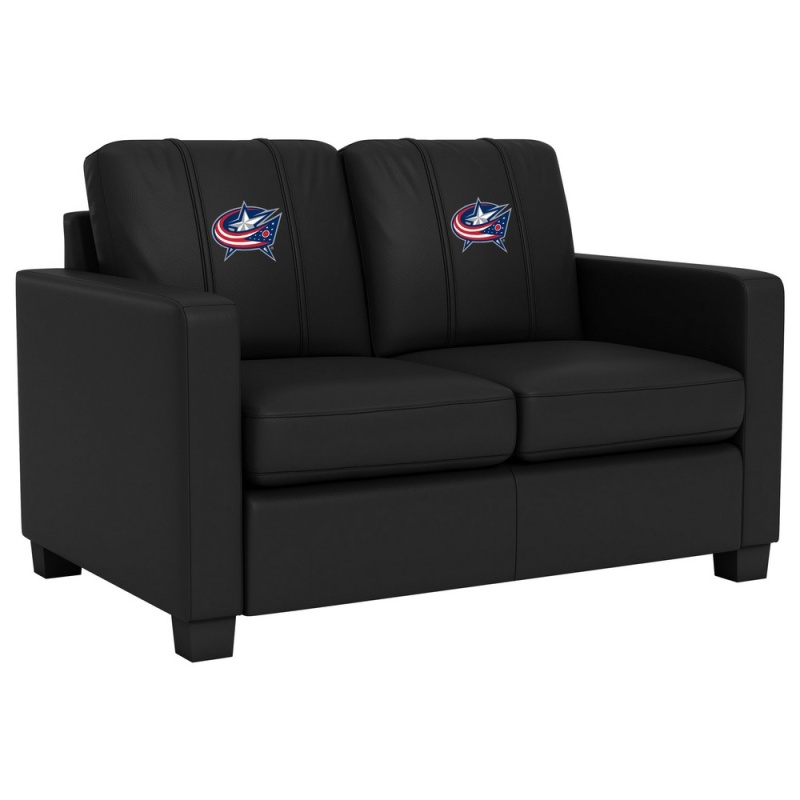 Dyno Stationary Loveseat With Columbus Blue Jackets Primary Logo