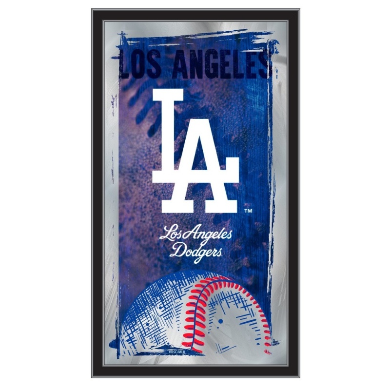 Los Angeles Dodgers 15" X 26" Baseball Mirror By Holland Bar Stool Company