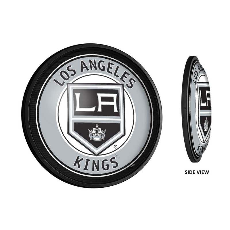Los Angeles Kings: Round Slimline Illuminated Wall Sign