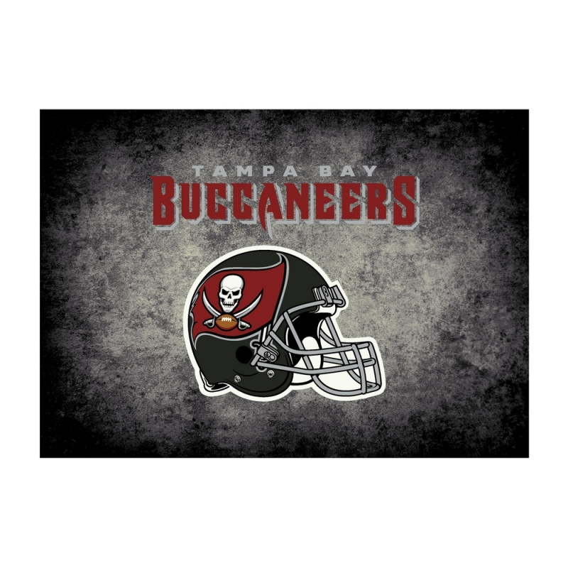 Tampa Bay Buccaneers 6'X8' Distressed Rug