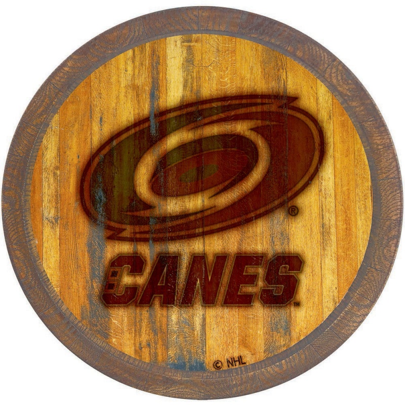 Carolina Hurricanes: Branded "Faux" Barrel Top Sign