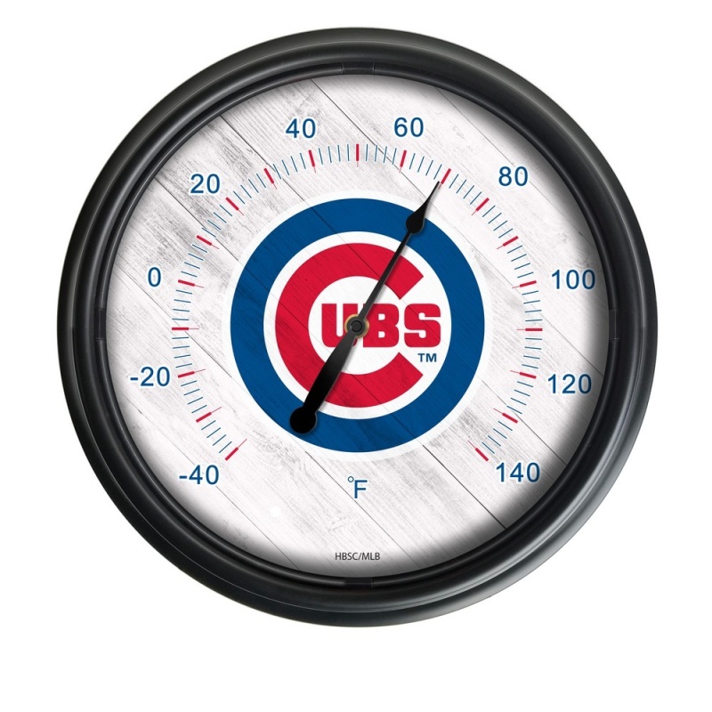 Chicago Cubs Indoor/Outdoor Led Thermometer Cover By Holland Bar Stool Company