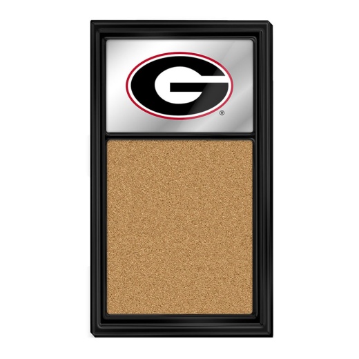 Georgia Bulldogs: Mirrored Cork Note Board
