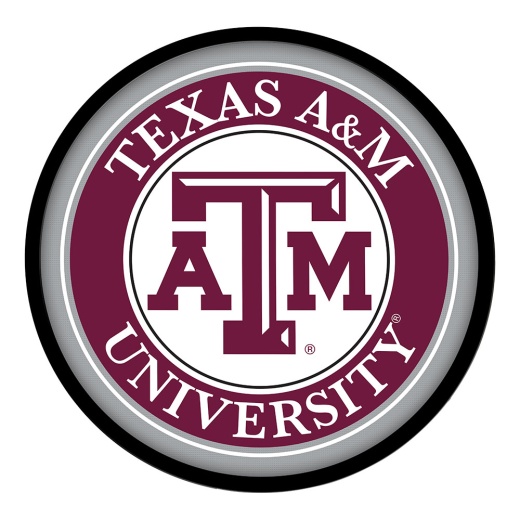 Texas A&M Aggies: Modern Disc Wall Sign