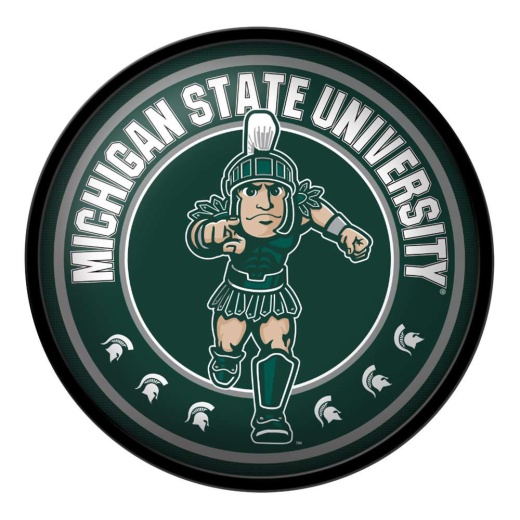 Michigan State Spartans: Sparty Modern Disc Wall Sign