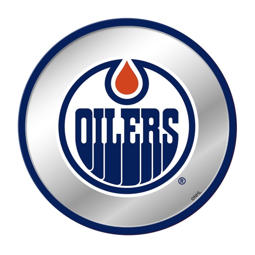 Edmonton Oilers: Modern Disc Mirrored Wall Sign (Nhedmo23501)