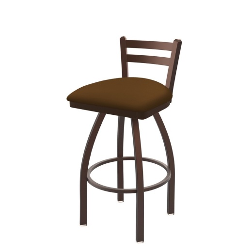 411 Jackie Low Back Swivel Stool With Bronze Finish And Canter Thatch Seat