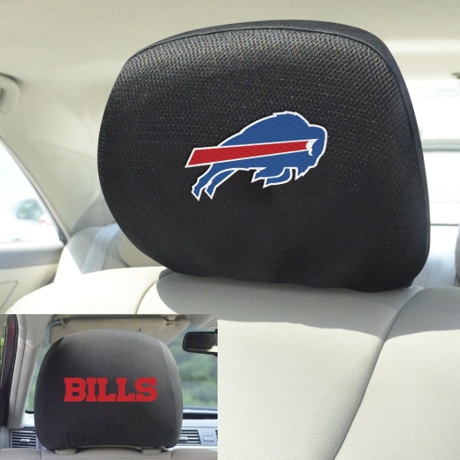 Buffalo Bills Embroidered Head Rest Cover Set 2 Pieces