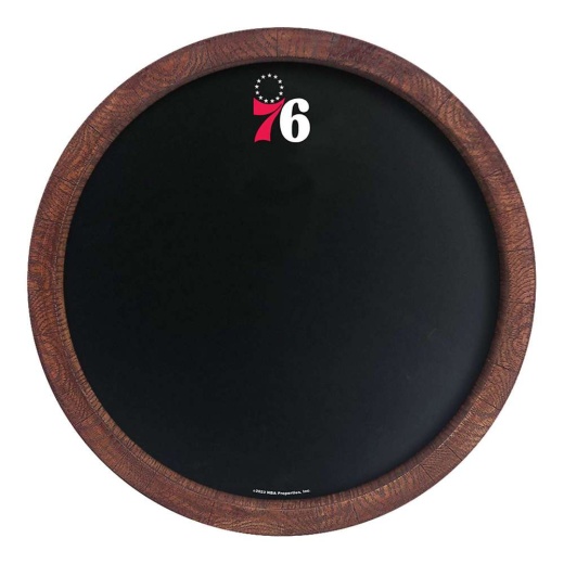 Philadelphia 76Ers: "Faux" Barrel Framed Chalkboard