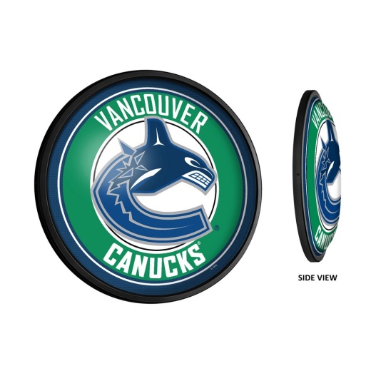 Vancouver Canucks: Round Slimline Illuminated Wall Sign