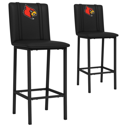 Bar Stool 500 With Louisville Cardinals Logo Set Of 2