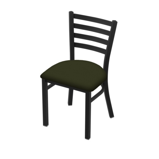 400 Jackie 18" Chair With Black Wrinkle Finish And Canter Pine Seat
