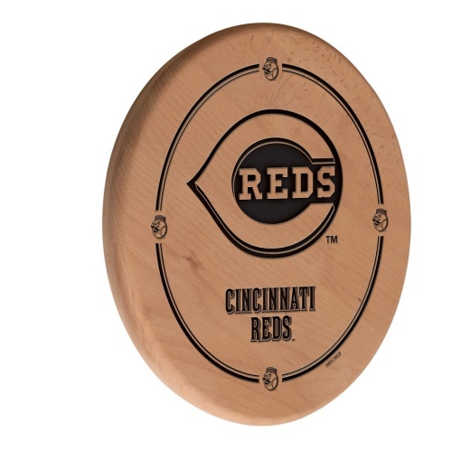 Cincinnati Reds 13" Laser Engraved Solid Wood Sign By Holland Bar Stool Co