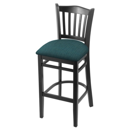 3120 30" Bar Stool With Black Finish And Graph Tidal Seat