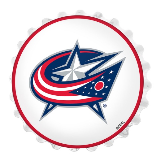 Columbus Blue Jackets: Bottle Cap Wall Light