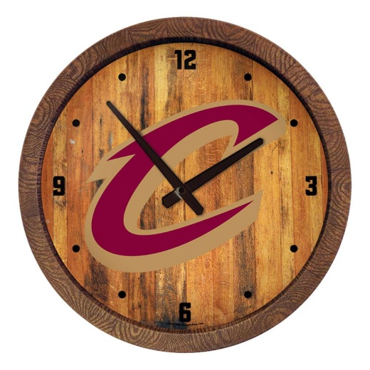 Cleveland Cavaliers: "Faux" Barrel Top Clock