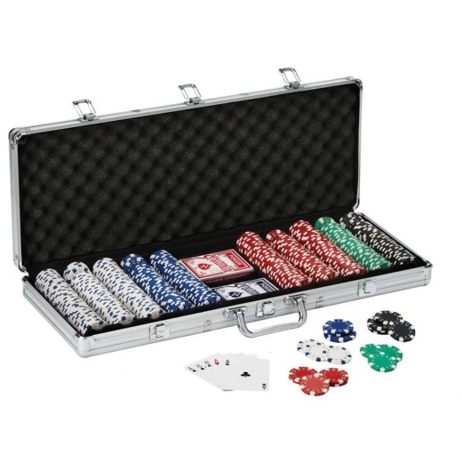 Fat Cat 500Ct Texas Hold'em Poker Chip Set