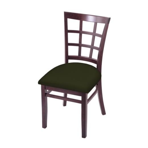 3130 18" Chair With Dark Cherry Finish And Canter Pine Seat